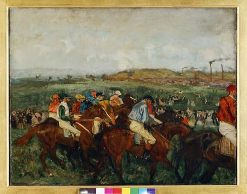 Peinture Course avant de partir Degas Toile Grand Format Pour Décorer un Salon Vide