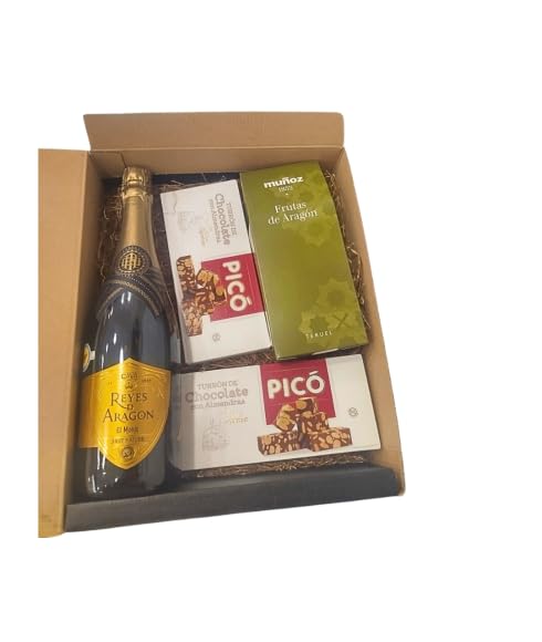 DEGUSTA TERUEL. Lote Exclusivo para Navidad, con Turrones, Cava y Frutas de Aragón.