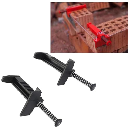2PCS Brick Liner Runner Wire Drawer Bricklaying Tool Nivelador Medidor Accesorio de Ingeniería (Negro) miniatura 3