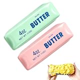 Crunchy Butter Squishy ASMR Filling, Soft Slow Rising Butter for Desk, Office, Adult Party Favors & Gifts(blue + pink)