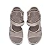 Clarks Women's Mira Bay Flat Sandal, Stone Textile, 5.5