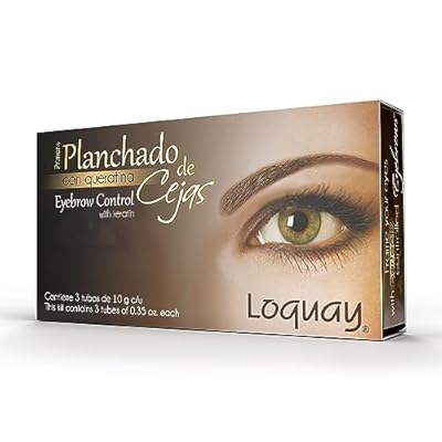 Planchado de Cejas Keratin Eyebrow Straightening Control Kit, 3 Step Treatment, 3 Tubes, 10g Each, Professional Use, Includes Comb