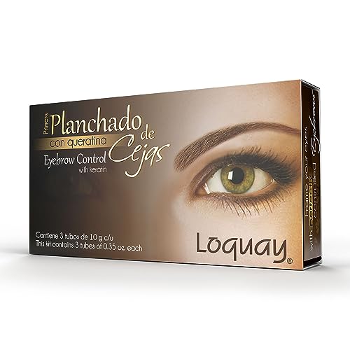 Planchado de Cejas Keratin Eyebrow Straightening Control Kit 3 Step Treatment 3 Tubes 10g Each Professional Use Includes Comb