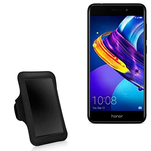 BoxWave Case Compatible with Honor 6C Pro - Sports Armband, Adjustable Armband for Workout and Running for Honor 6C Pro - Jet Black