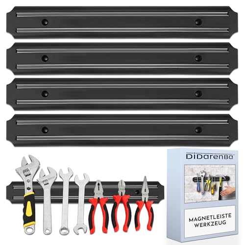 Didarenba Magnetleiste werkzeug 4 Stück 33 cm x 5 cm magnet werkzeughalter