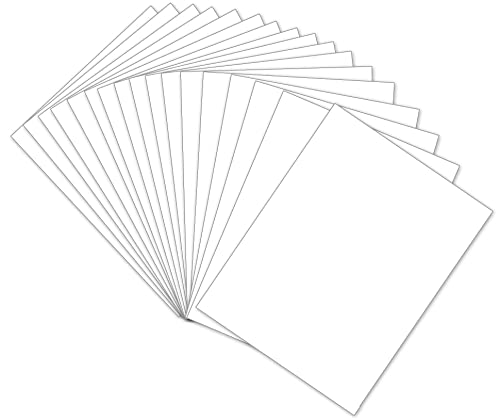Papier cartonné blanc de 21,6x29,8 cm pour travaux manuels et peinture épaisse 250 g/m²