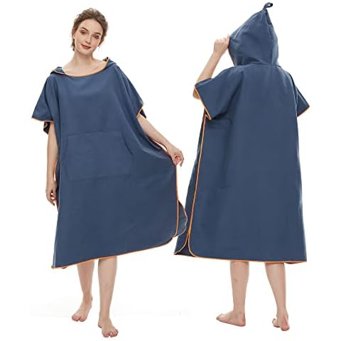JORAKI Microfibre Changing Robe with Hood Cover