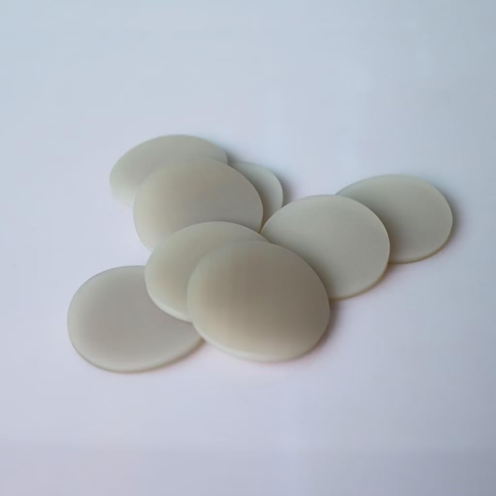 Tappi for bottiglie di reagente PBT resistenti alle alte temperature - Filettatura GL45, apertura da 34 mm, 30 pezzi, devise solido for uso di laboratorio(Supporting PTFE silicone pad)