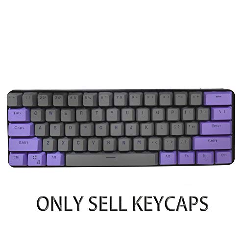 Keycaps 61 Teclas Keycaps Backlight Bicolor Teclado Mecánico PBT Keycap para GH60 / RK61 / ALT61 / Annie/Keyboard Poker Keys