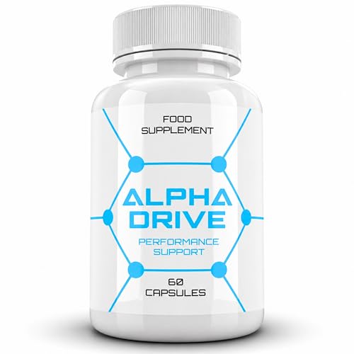 Alpha Drive Performance Support Food Supplement 60 Capsules (1 Month Supply) Daily Routine Formula Made in UK