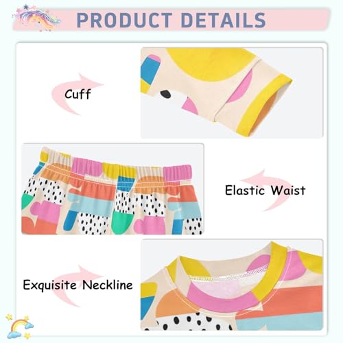 Joisal Banana Monkey Cartoon 18 Months Fall Pajamas 2 Piece Pj Sets Long Sleeve4