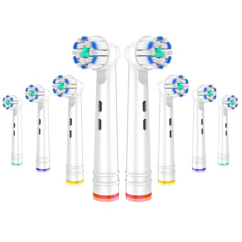 Whuppsi Ultrathin Bristles Brush Heads Fit Bitvae R1 R2 Toothbrush 8Pcs