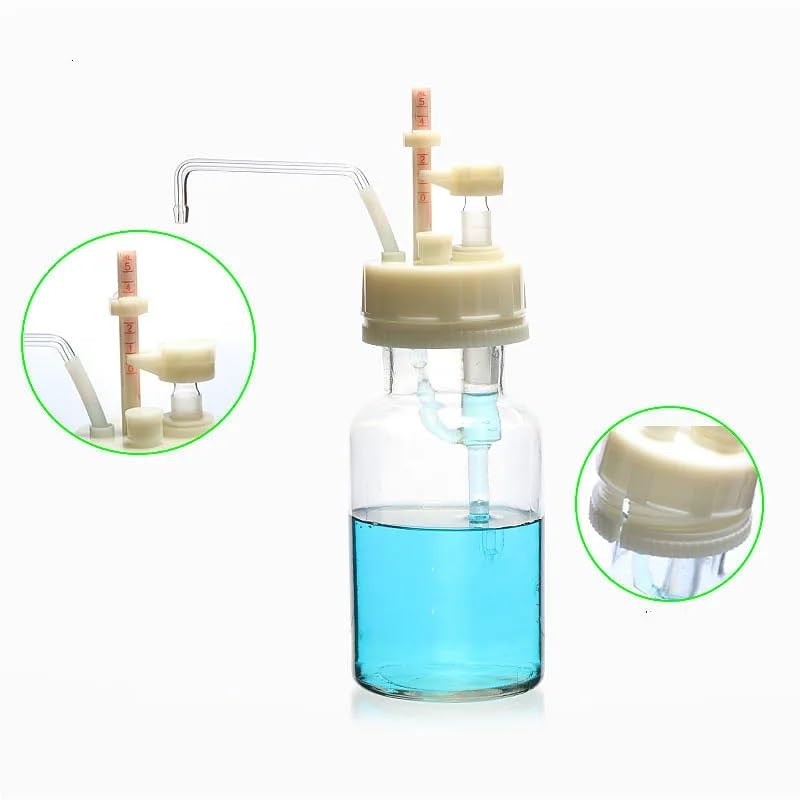 Dispensador de tapas de botellas de laboratorio, dispensador de reactivos de vidrio, dispensador de líquido semiautomático transparente, volumen ajustable/fijo 0,1-10ml 1/PK(1-10ml 1000ml Bottle)