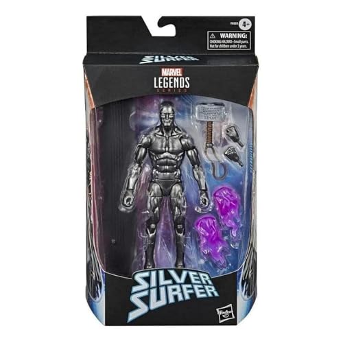 Hasbro Marvel Legends Series, Figurine Avengers de 15 cm à Collectionner, Silver Surfer et 6 Accessoires