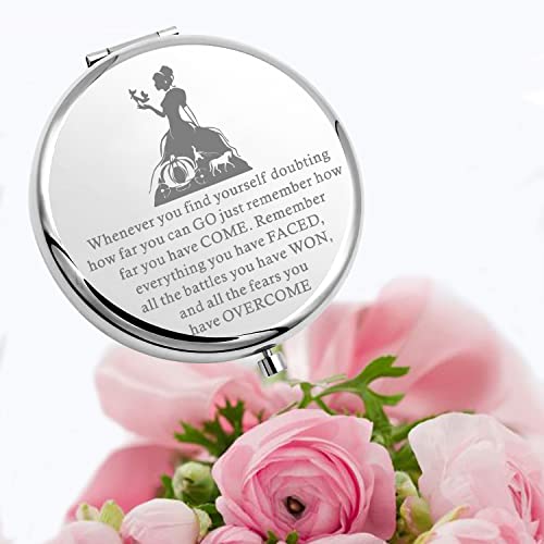 Espejo de maquillaje compacto redondo Lywjyb Birdgot miniatura 5
