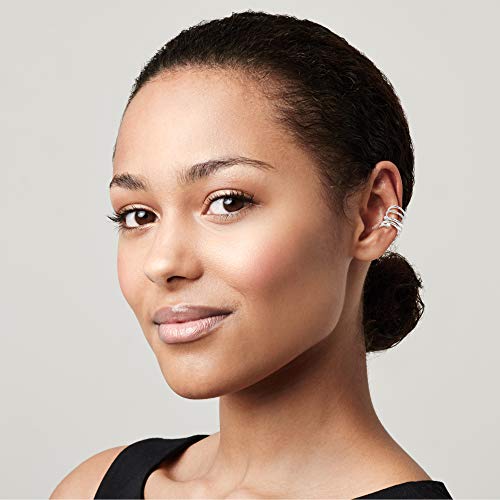 Subiceto 12 PCS Ear Cuff Dainty Helix Earrings Huggie Stud for women Earring Set Silver - Thumbnail 5