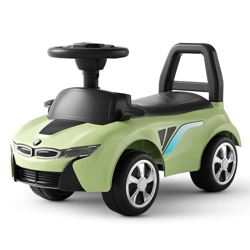 Baybee Streak Ride on Car for Kids, Push Car for Toddler with Horn Button, Storage & High Backrest| Baby Push Ride on Car for Kids to Drive 1 to 3 Years Boys Girls (Green)
