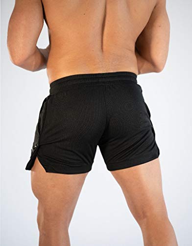 Short de corrida masculino YOJINKE com bolsos de secagem rápida, respirável para academia, treino, c