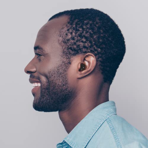 Go Lite Analog Hearing Aids For Seniors And Adults, In-The-Ear Rechargeable Hearing Aids With Adjustable Volume And Discreet Fit For All-Day Comfort, Includes Rechargeable Hearing Aid Case (Black) #TOP3