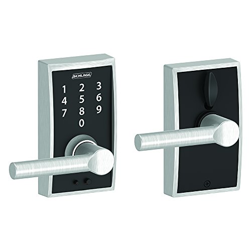 Cheapest 🛒 SCHLAGE Touch Century Lock with Broadway Lever (Satin Chrome) FE695 CEN 626 BRW