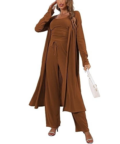 Image of 3 Piece Lounge Sets for Women Airport Travel Outfit