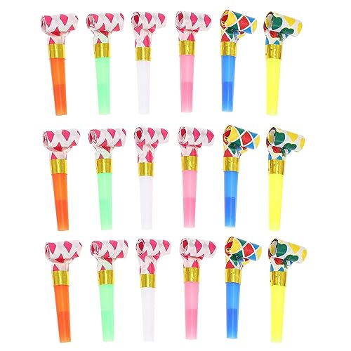 Beaupretty 100 piezas Sopladores de Fiesta Coloridos para Silbatos para Cumpleaños para Celebraciones Infantiles y Diversión Jardín de Infantes