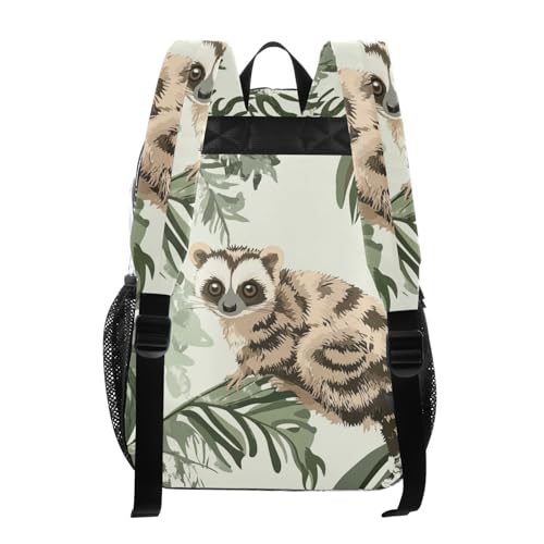 Safari Animal Green Leaves Clear Backpack For High School Clear Bookbags For Girls Boys Transparent Heavy Duty Bag3