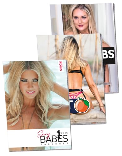 ORION Kalender-Set 2026 – 3er Set Wandkalender, sexy Frauen-Motive, 12 Monatsseiten, erotische Bilder, Geschenkidee für Erwachsene