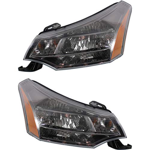 For Ford Focus Headlight Assembly 2009-2011 Pair Driver and Passenger Side Headlight Assembly CAPA FO2502269C