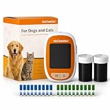 ALLTEST Misuratore di Chetoni + Glucosio per Cani e Gatti 10 Strisce GLU +10 Chetoni VeChekGO | Dispositivo per Test di Glucosio e Chetoni | Monitoraggio per Cani e Gatti - Test