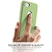 i-Blason iPhone 7 Case, Silicone Flexible Shock Absorbing Case for Apple iPhone 7 (Green)