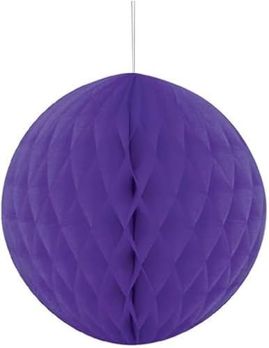 Miniatura 4 de Unique Decoración del partido de las industrias 8" bola verde neón del panal del papel de seda