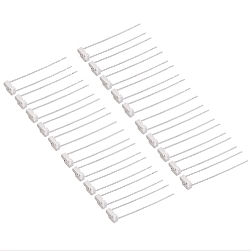 sourcing map Bombilla Zócalo, AC/DC 12-250V 2A 15cm Largo LED Lámpara Base Soporte para GU5.3 G4 MR16 MR11 GX5.3 G6.35 Bombillas, Paquete de 20