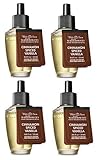 Bath and Body Works 4 Pack Cinnamon Spiced Vanilla Wallflowers Fragrance Refill. 0.8 fl oz.
