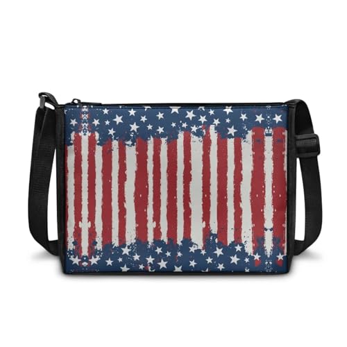 Bolso bandolera pequeño para mujer y hombre, bolso transversal ajustable con cierre de cremallera, bolso moderno tipo sling para viaje y deporte miniatura 1