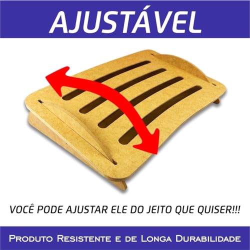 Apoio Descanso Suporte Ergonômico Regulável Pés Escritório