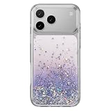 【SwitchEasy】 iPhone 17 Pro Max 対応 ケース クリア おしゃれ キラキラ 可愛い 耐衝撃 スマホケース ラメ かわいい 星 グリッター 携帯ケース [ iPhone17ProMax アイフォン 17ProMax 対応 case ] StarField トワイライト