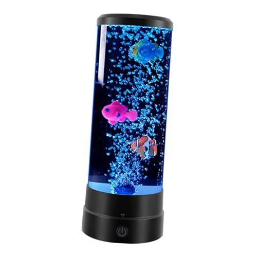 Lampe de poisson à bulles aquarium veilleuse LED pour maison