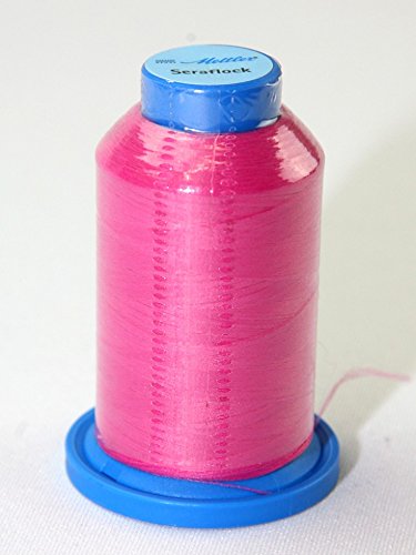 Hilo elástico de costura Mettler Seraflock 1000m rosa miniatura 1