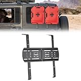 JOYTUTUS JK Rear Window Storage Panel Kit Compatible with Wrangler JK 2007-2018, Wrangler Storage Accessories Mounting Plate Kits for Gas Can Mount Recovery Traction Boards Mount