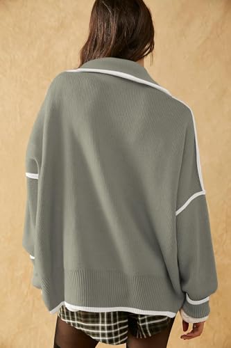 Image of Sweater for Women Winter Turtleneck Long Sleeve Pullover Tops Casual Oversized Knitted Sweaters