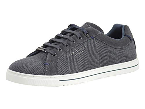 Ted Baker Men's Werill Herringbone Dark Grey Trainers Sneakers Shoes Sz: 12