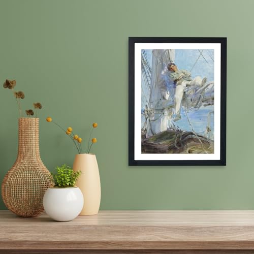 Affiche encadrée Sleeping Sailor par Henry Scott Tuke Spiffing Prints