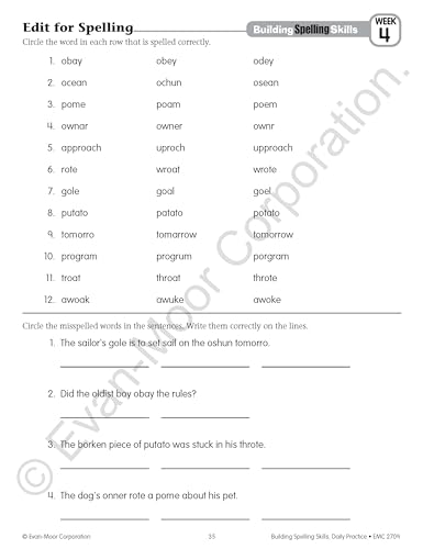 Evan-Moor Educational Publsihers 2709 Evan-Moor Building Spelling Skills thumb #7
