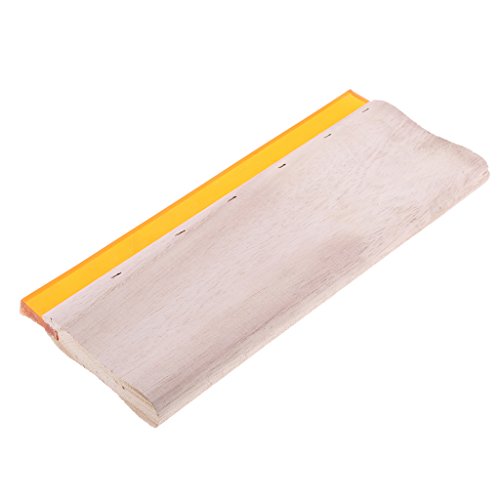 Shiwaki 印刷 スキージー 木製スクレーパー シルクスクリーンツール 多種類選ぶ, 25cm 65°