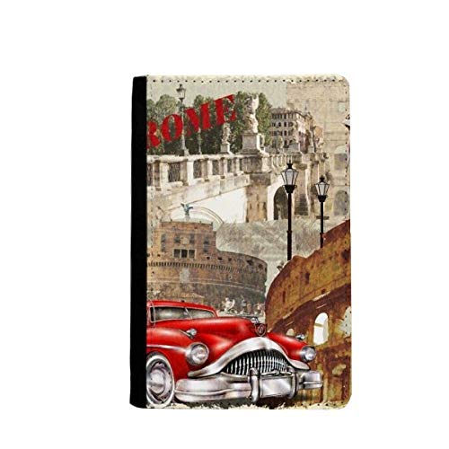 Étui passeport et portefeuille de voyage élégant avec motif de paysage national