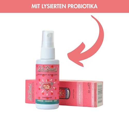 Dr. Bauer’s Mundspray Sweet Kiss – zarte Fruchtfrische mit lieblichem Aroma – veganes Atemspray ohne Alkohol – sanft, charmant & pflegend – 50 ml – Bild 4