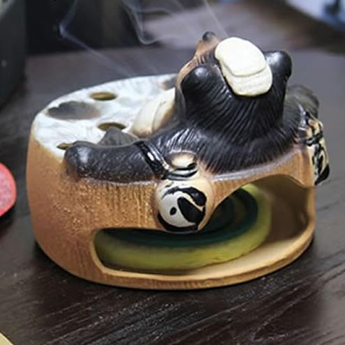 まるいち本店 信楽焼 温泉狸の蚊遣り器/蚊取り線香入れ