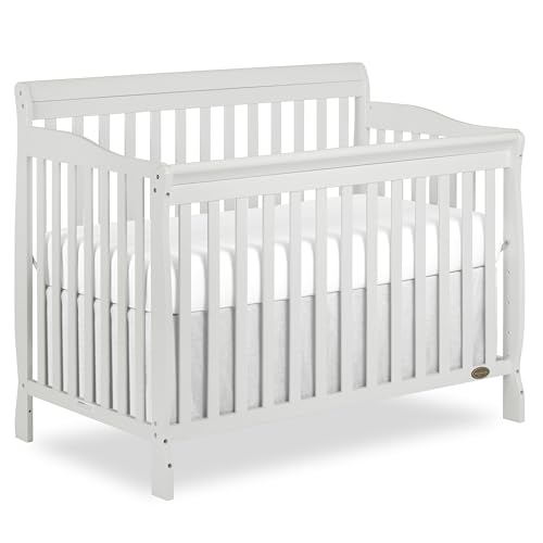 Dream On Me Ashton 4-in-1 Convertible Crib, Grey