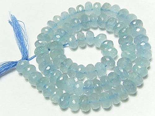 Perle aigue-marine facettée pour créer vos bijoux bohèmes d'été